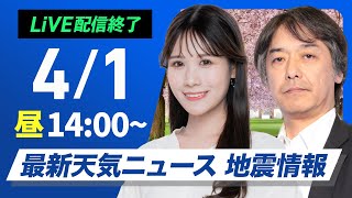 ウェザーニュースの配信のサムネイル画像