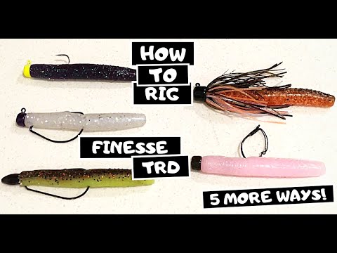 How to Rig the Z-Man Finesse TRD 5 MORE (Better) Ways! Bass