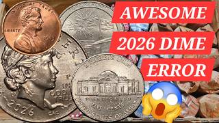 SWEET mini Multi-Hunt / AWESOME 2026 DIME ERROR - PLUS More Finds #dwcnc #coinrollhunting #fun #new 