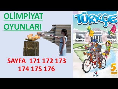 OLİMPİYAT OYUNLARI 5.SINIF TÜRKÇE  SAYFA 171 172 173 174 175 176