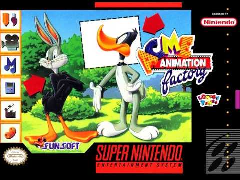 Opening to Acme Animation Factory 1994 SNES Game