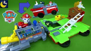 Paw Patrol Fire Truck Toys Transforming Ride N Rescue Playset Marshall Chase Rescue Kids Toys