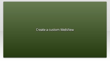 Create a custom WebView