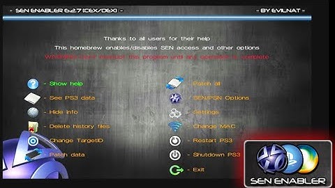 PS3 | SEN ENABLER v6.2.7 CEX/DEX | How To Spoof/Un-Spoof Console FW 4.84 to 4.87 🔗 In Description 