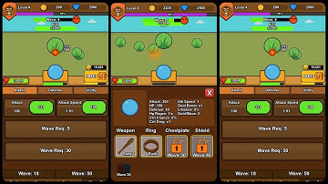 Minimalist Idle RPG Game Android Gameplay