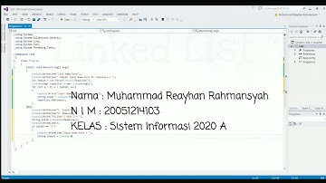 UTS Struktur Data : Linked Sort || Muhammad Reayhan Rahmansyah
