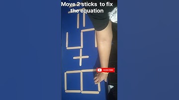 Move 2 matchsticks to fix the equation #braintest #shorts #matchstick #puzzle #maths #viral