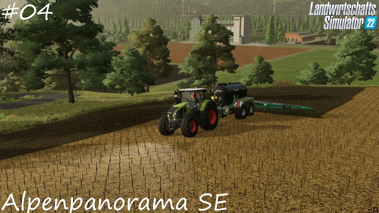 LS22 Timelapse Alpenpanorama SE #04 | Düngen und Grubbern