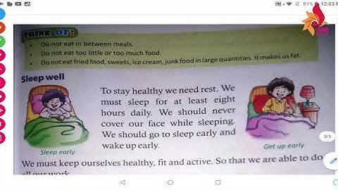 CLASS 1 EVS REVISION OF CHAP 3 STAYING HEALTHY AND FIT