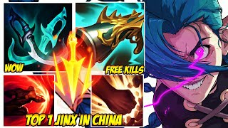 TOP 1 JINX IN CHINA WILD RIFT - THIS CHINESE JINX BUILD IS INSANE