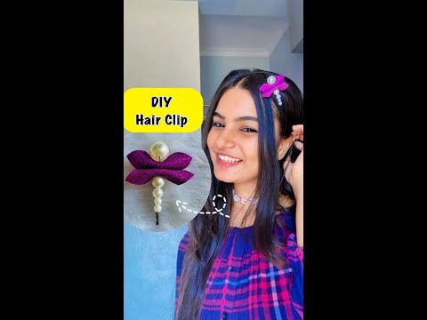 DIY ? Hair Clip? #crafteraditi #youtubepartner #shorts #youtubeshorts #diy #hairclip @CrafterAditi