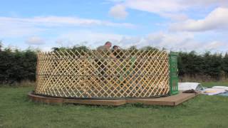 Yurt Assembly Time Lapse