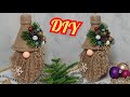 💥НОВОГОДНИЕ ПОДЕЛКИ🌲своими руками🌲ГНОМ из ДЖУТА.НОВОГОДНИЙ ДЕКОР. DIY. Christmas crafts.