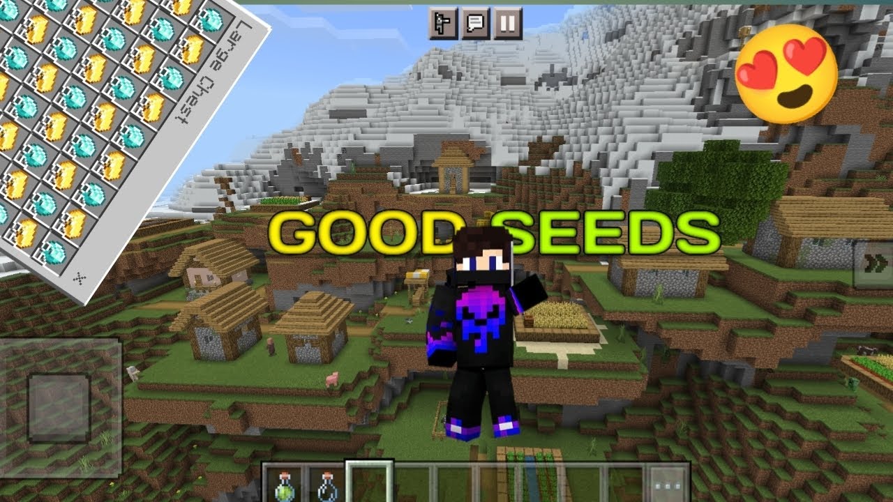 4 VILLAGE At Spawn 😶‍🌫️& 5 Blacksmith 🤐|| good seeds in Minecraft # ...