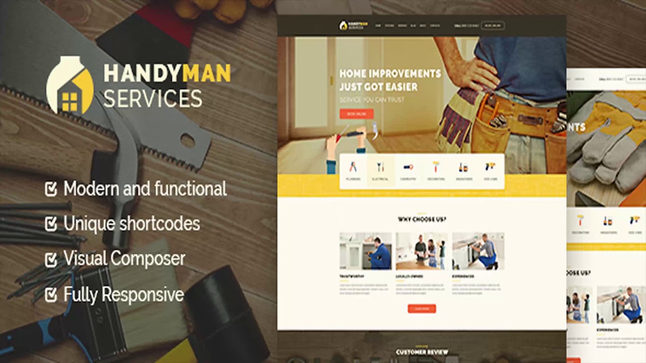 Handyman | Construction and Repair Services WordPress Theme | Themeforest Website Templates and