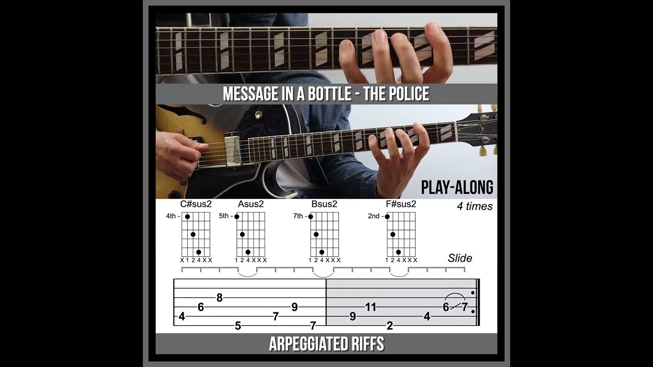 Message in a Bottle (TAB) - The Police - Arpeggiated Guitar Riffs
