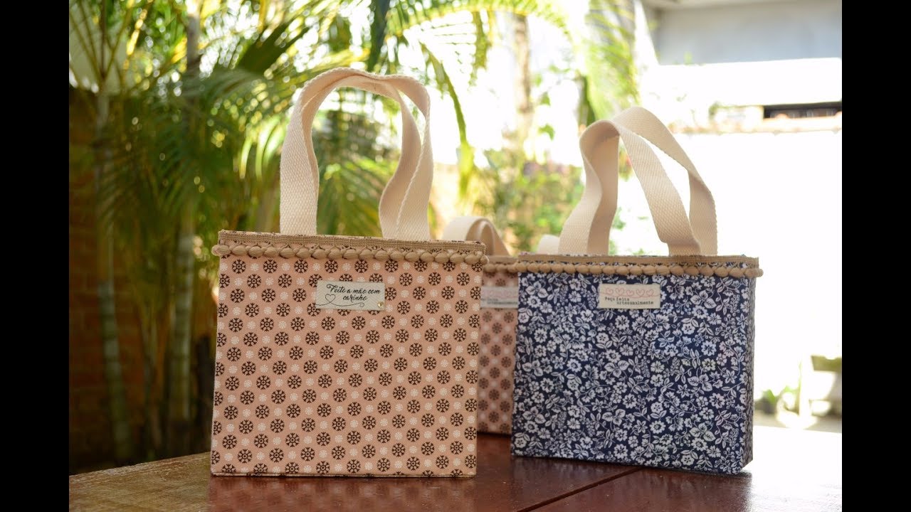 Reciclagem: BOLSINHA feita com CAIXA de LEITE