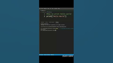 Python program to print hello world| python language | coding | #shorts #code #python