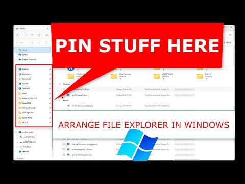 How to pin to Quick Access in Windows File Explorer and arrange files and folders in File Explorer