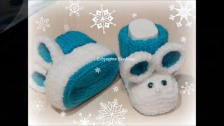 картинка: №8. Пинетки спицами 