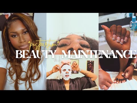 DIY Postpartum Beauty Routine at Home | Nails, Lashes & Self-Care