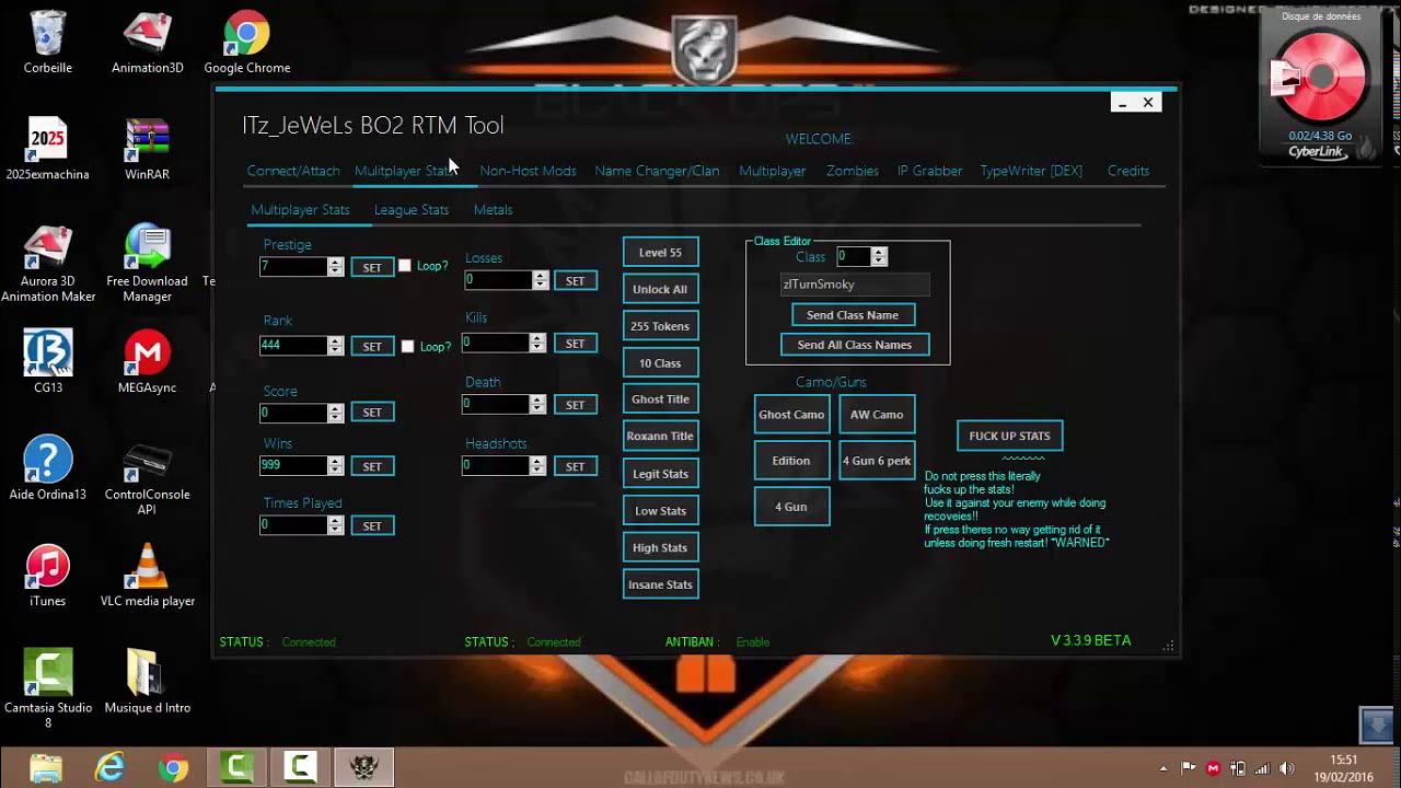 Tool RTM  Bo2 1.19 CEX/DEX
