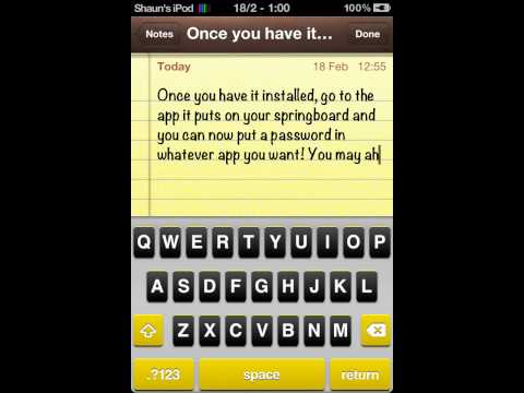 How to lock your apps on your ipod, iphone, ipad