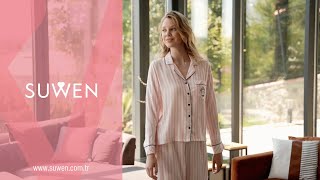 Emily Gömlek Yaka Pijama Takımı - Ev Giyim I Suwen