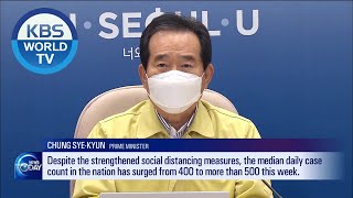 Social Distancing Level Raised to 2.5 (News Today) I KBS WORLD TV 201207