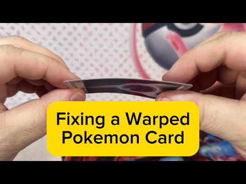 how to unbend pokemon cards How to Flatten a Warped Bent Pokemon Card