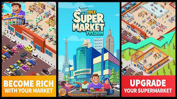 Idle Supermarket Tycoon - Tiny Shop Game - Gameplay (iOS - Android)