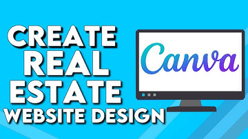 How To Make And Create Real Estate Website Design on Canva PC