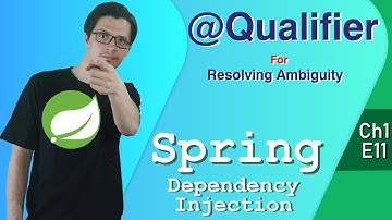 @Qualifier for resolving ambiguity| Dependency Injection | Spring Tutorial |Ch1|E11|