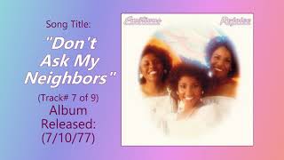 The Emotions   Don't Ask My Neighbors w HQ Audio 1977