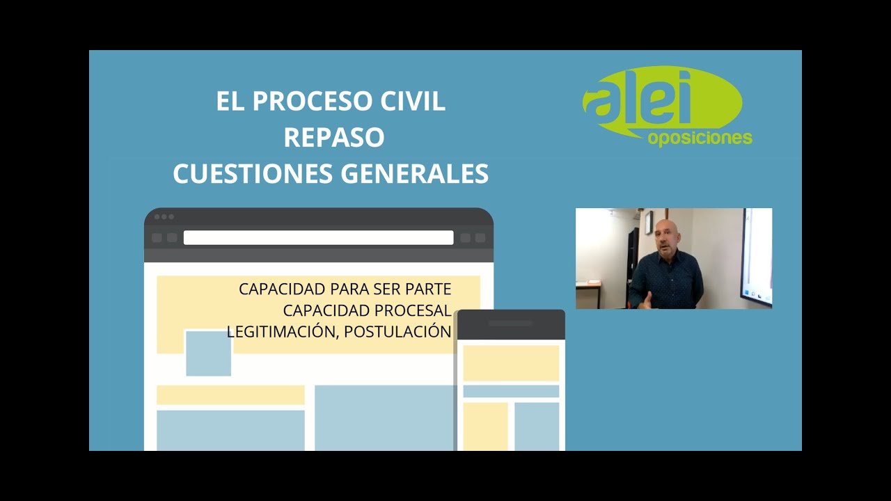 Proceso civil. Cuestiones generales.