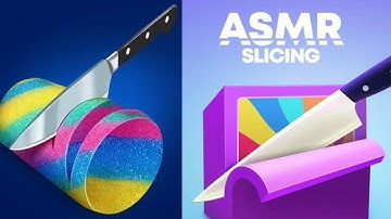 ASMR Slicing All Levels! New game ASMR Slicing WORLD RECORD