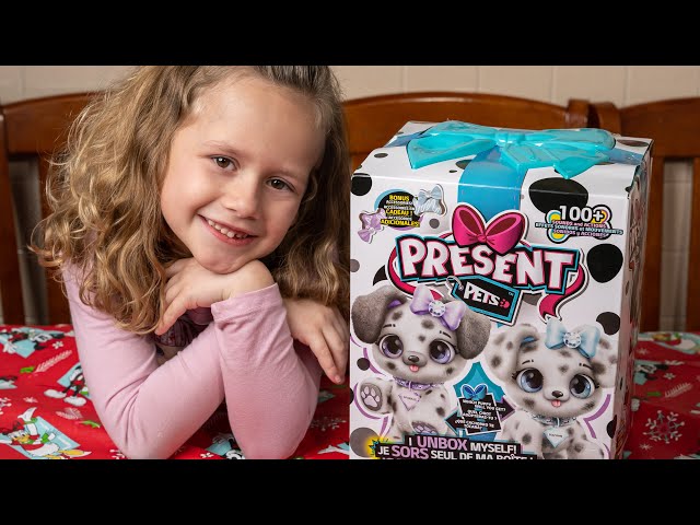 Present Pets, Diamond Dalmatian Interactive Plush Pet Toy with 2