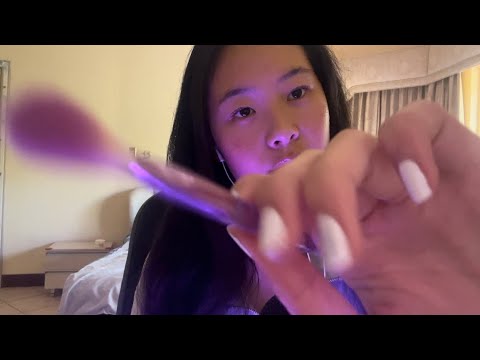 ASMR quick makeup touch ups!