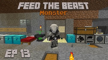 Feed The Beast Monster Ep 13 Best Modular power suit set up