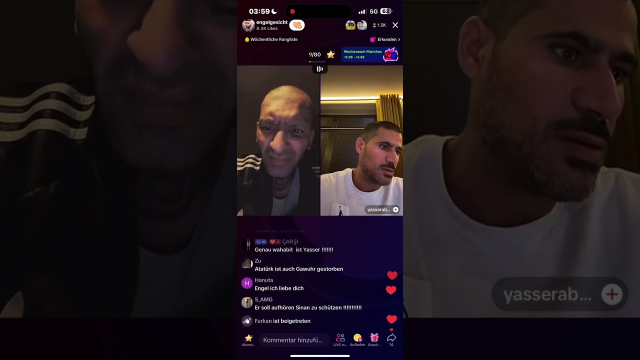 Engel der Boss war live. es eskaliert wieder mal. 12.08.2023