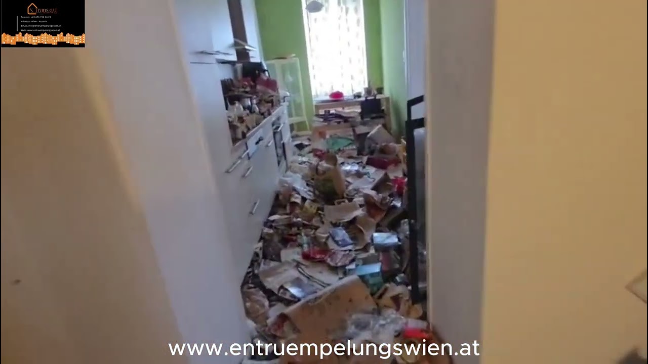 Vorschaubild: Erstbesichtigung einer extrem überfüllten Wohnung in Wien