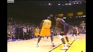 NBA On TNT - Shaq Battles Patrick Ewing In LA! 1997