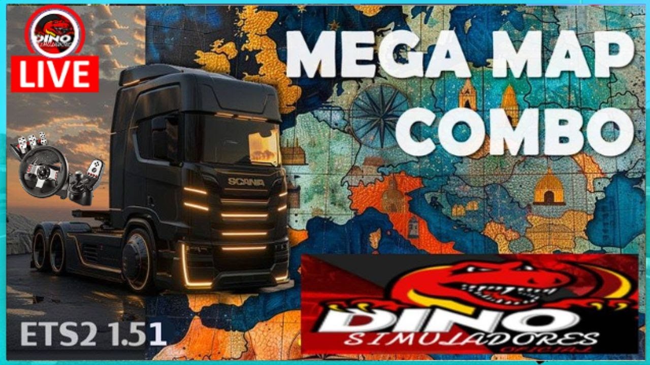 COMBO DE MAPAS PARA ETS2 1.51 BORA TESTA - YouTube