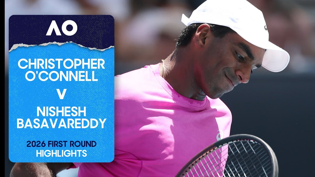 Christopher O'Connell v Nishesh Basavareddy Highlights | Australian Open 2026 First Round