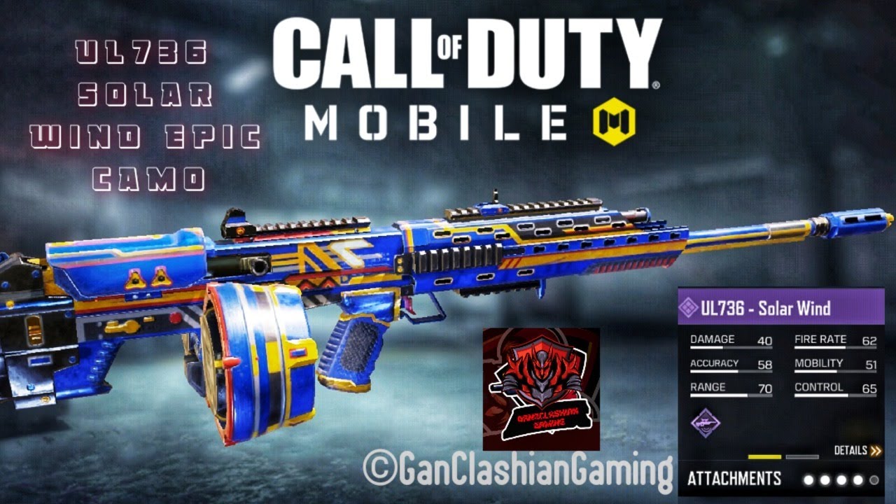 Call of Duty : 👍 UL736 Solar Wind Epic Lmg | Playing Solo 