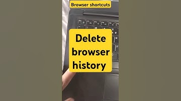 Delete Browser History with this Shortcut #shortcutkeys #windows #techtips #keyboard #windows10 #CMD