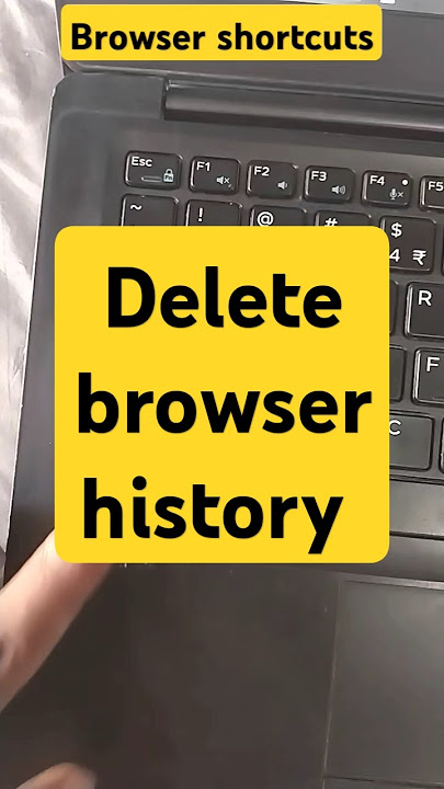 Delete Browser History with this Shortcut #shortcutkeys #windows #techtips #keyboard #windows10 #CMD