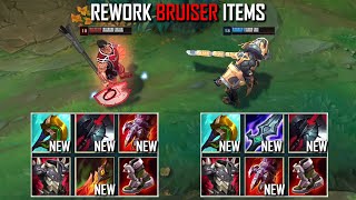 NEW DARIUS vs NEW GAREN FIGHTS! (WITH REWORK BRUISER ITEMS) & Best Pentakills!