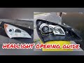 Headlight opening guide without oven  genesis coupe