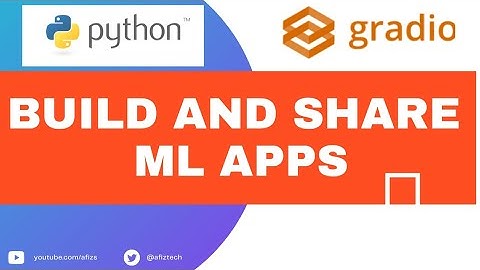 How to Build and Share Machine Learnings Apps with Gradio #Python #Gradio #Huggingface